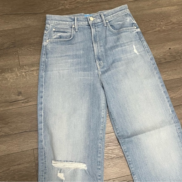 Mother High Waisted Tunnel Vision Sneak Sippin Sweet Tea Blue Jeans Sz 28 NWOT - Picture 5 of 12